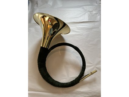 B lesnice, lesovka - lovecký lesní roh M.Jiracek model 124TB, mosazné provedení - kompletní sada, pro trombonový nátrubek - mistrovský nástroj vyrobený v České republice