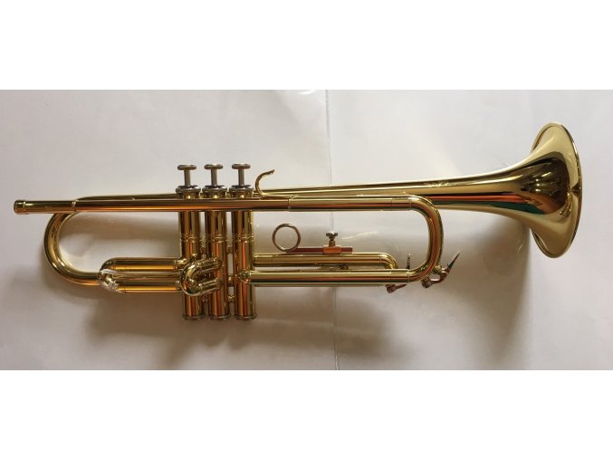 M.Jiracek model 133L, B trumpeta perinetová, lakovaná,  pevné pouzdro!