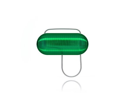 Brož Oválek Gea - Bottle green