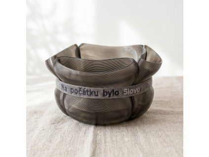 Designová mísa Blastomera Kouřová sm
