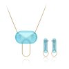 set ovalek una nordic blue gold e