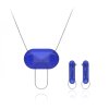 set ovalek una deep blue silver e