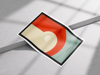 Poster on Concrete Background Mockup 3