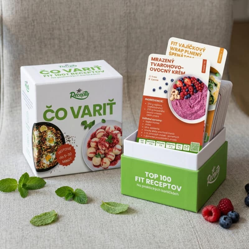 Obsah balenia – Fit receptové kartičky