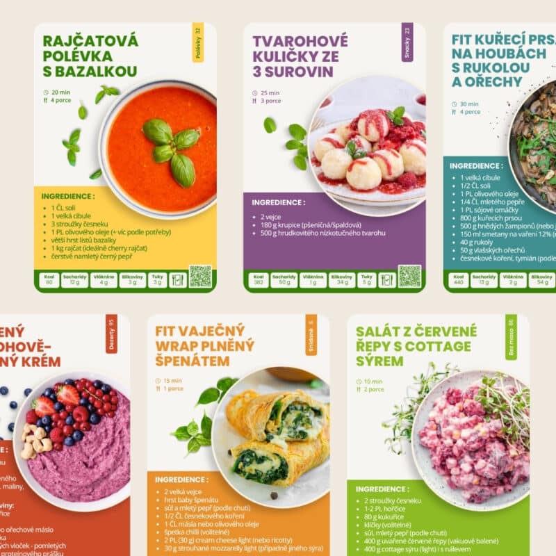 Receptové kartičky – co vařit