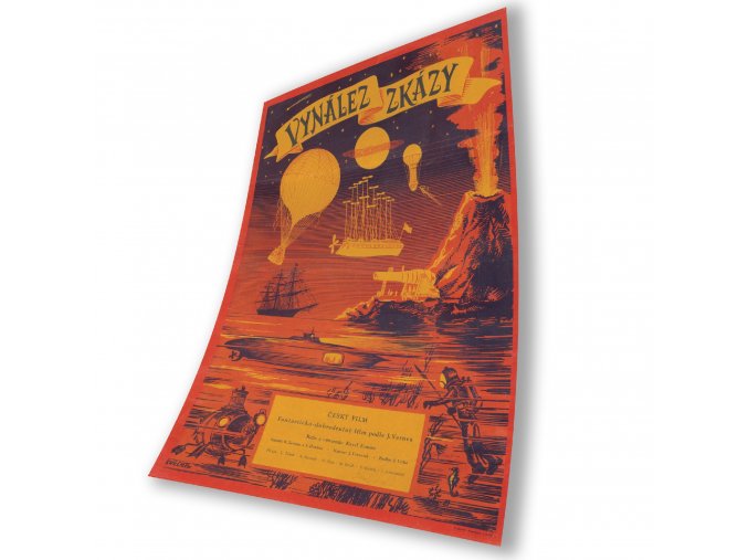 Film Poster Invention for Destruction (aka The Fabulous World of Jules Verne)