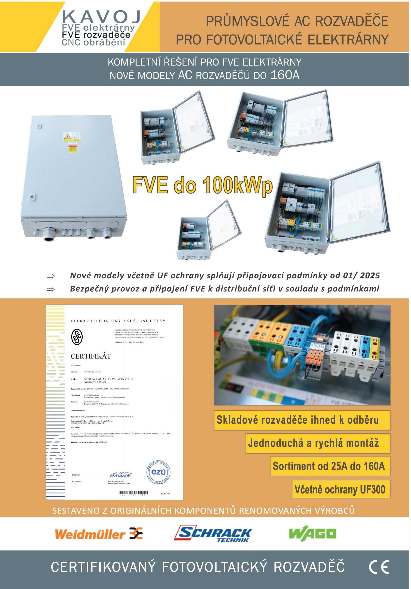 AC rozvaděče do  100kWp