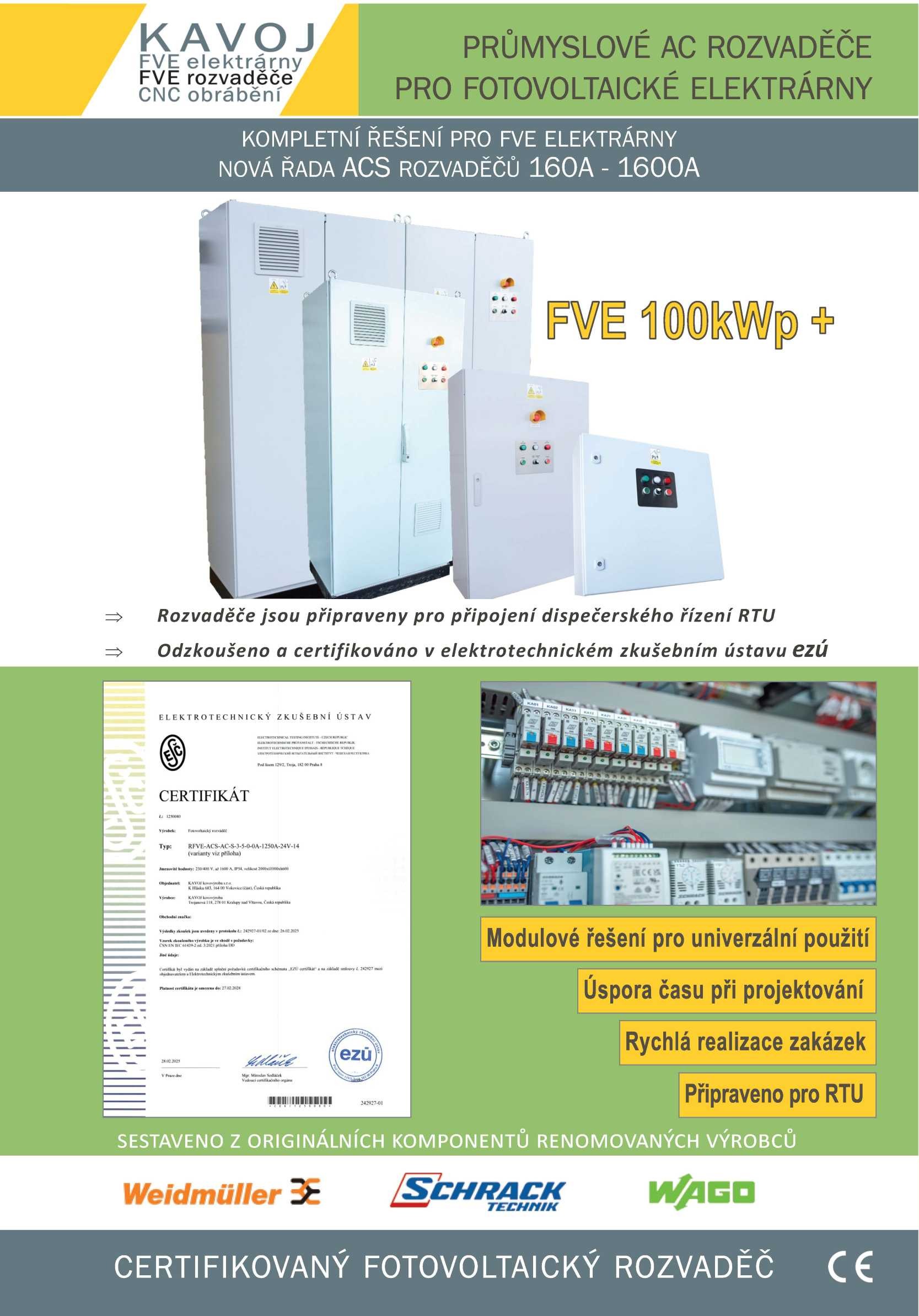 Rozvaděče 100kWp+