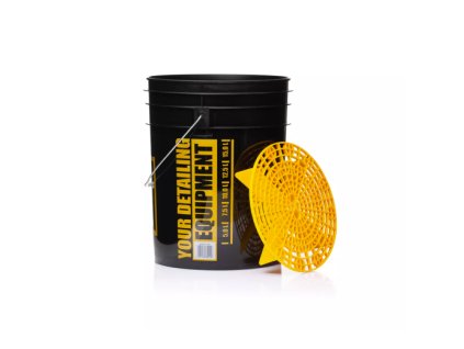 8030 work stuff detailing bucket black rinse separator yellow detailingovy kbelik s mrizkou