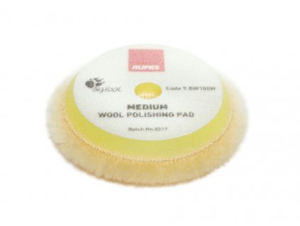 Rupes RUPES Yellow Wool Polishing Pad MEDIUM 80/100 mm - vlnený leštiaci kotúč (stredný)