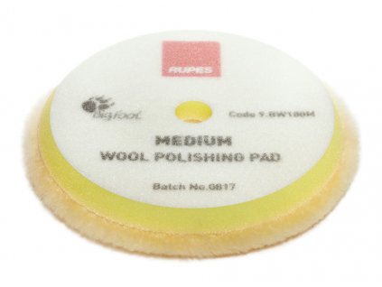 Rupes RUPES Yellow Wool Polishing Pad MEDIUM 150/180 mm - vlnený leštiaci kotúč (stredný)