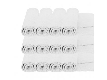 MR RAG Mikrovláknová utierka biela SET 12 kusov - 40 x 40 cm