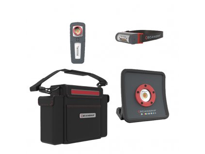 Scangrip SCANGRIP DETAILING KIT - ESSENTIAL - kompletní set detailingových světel v odolné tašce, 3 ks