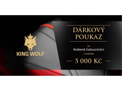 King Wolf dárkový poukaz kožené čalounictví 5000kč