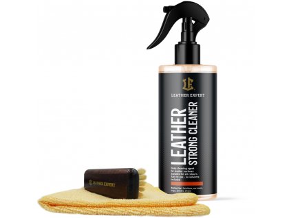Leather Expert Strong Cleaner 500ml ze szczoteczką i mikrofibrą