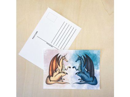 Pohlednice s tančícimi draky