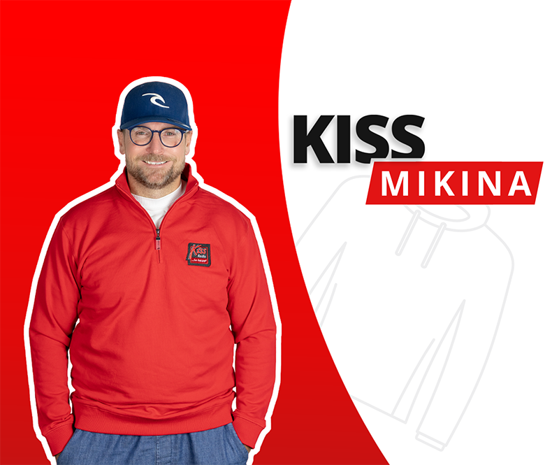 Mikina červená Kiss