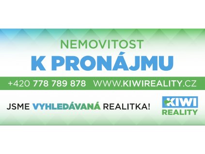 Nemovitost k pronájmu - PVC Banner KIWI Reality