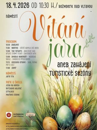 Zitra 19. dubna se můžeme potkat na skvělé akci v Rožmberku nad Vltavou ☀️ Předpověď počasí je velmi příznivá, program...