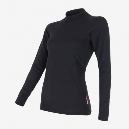 Dámské tričko Sensor Double Face L/S - Černé (Velikost XL)