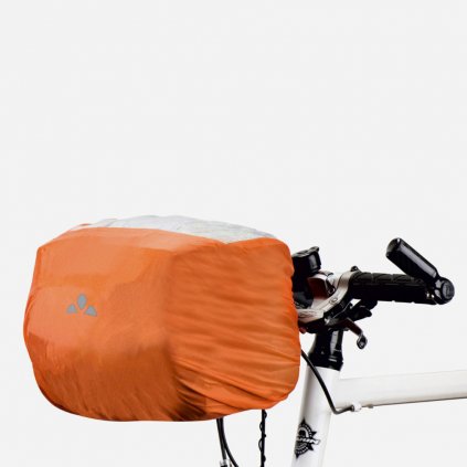 Pláštěnka Vaude pro cyklistické tašky, které lze připnout na řidítka - oranžová (Velikost 9 l)