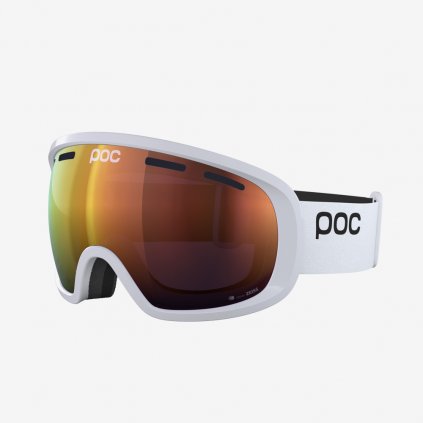 Lyžařské brýle POC Fovea Clarity - Bílé/Oranžové sklo (Velikost OS)