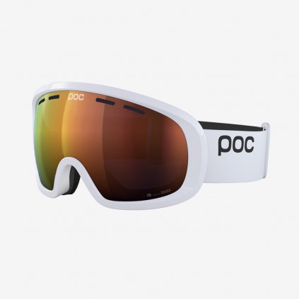 Lyžařské brýle POC Fovea Mid Clarity - Bílé/Oranžové sklo (Velikost OS)