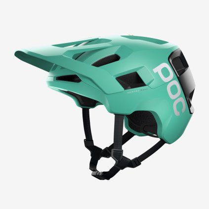 Cyklistická helma POC Kortal Race MIPS - zelenomodrá