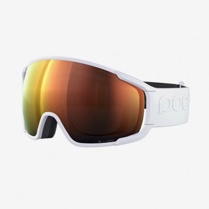 Lyžařské brýle POC Zonula Clarity - Bílé/Oranžové sklo (Velikost OS)