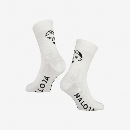 Cyklistické ponožky Maloja PaviaM - Bílé (Velikost 43-46)