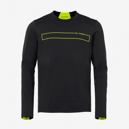 Pánský dres Vaude Qimsa L/S - Černý (Velikost XL)