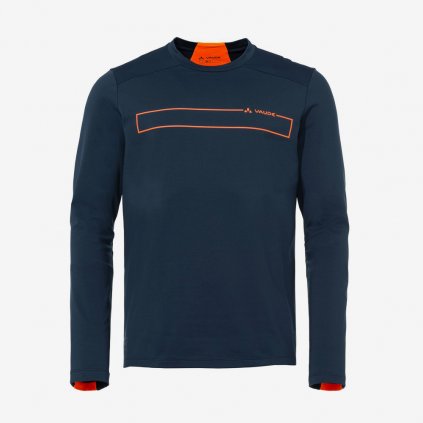 Pánský dres Vaude Qimsa L/S - Tmavě modrý (Velikost XL)