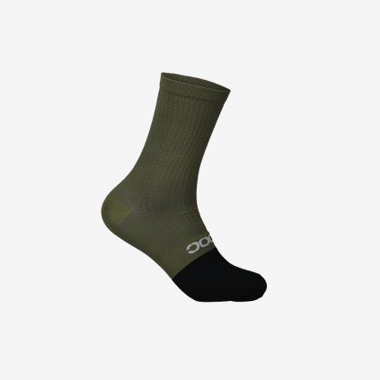 Cyklistické ponožky POC Flair Mid - Zelené (Velikost S)