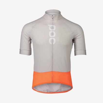 Pánský dres POC Essential Road Logo - Oranžový (Velikost S)