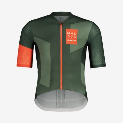 Pánský dres Maloja PaulM. Gravel Race 1/2 - Zelený (Velikost XL)