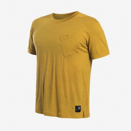 Pánské tričko Sensor Merino AIR Traveller - Žluté (Velikost XL)