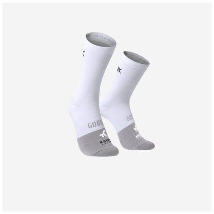 Cyklistické ponožky GOBIK Lightweight 2.0 - Bílé