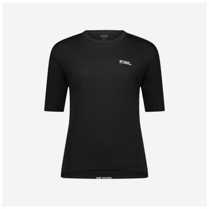 Dámské tričko Mons Royale Diversion Merino Bike Jersey SS - Černé