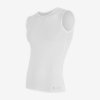 Pánské tričko Sensor Coolmax Air bez rukávů - bílé (Velikost XXL)