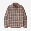 Pánské košile Patagonia Fjord Flannel L/S - Hnědá (Velikost XL)