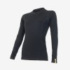 Dámské tričko Sensor Merino DF L/S - Černé (Velikost XL)