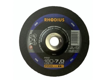 Brusný kotouč RHODIUS 180x7x22 RS2 PROline, ocel