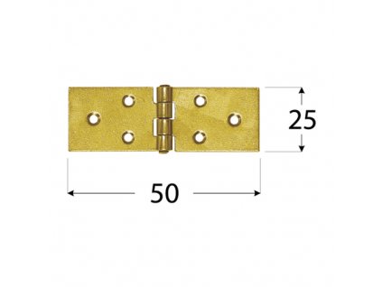 Závěs stavební 50x25x1,5 mm