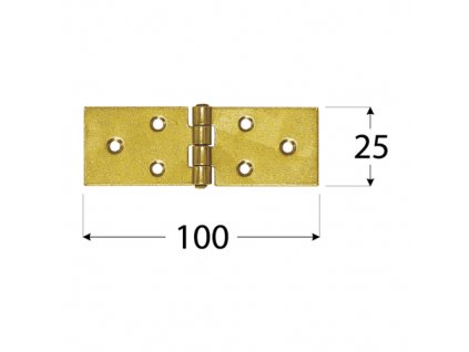 Závěs stavební 100x25x1,5 mm