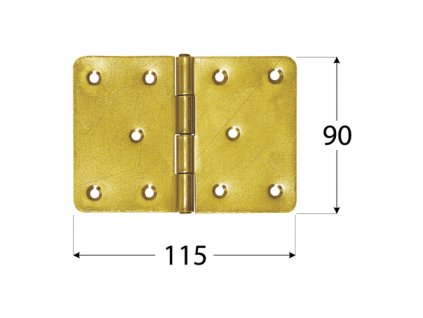 Závěs stavební 115x90x2,5 mm