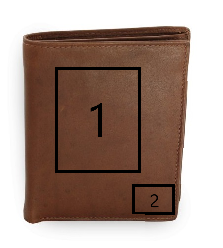 Pánská kožená peněženka a dokladovka