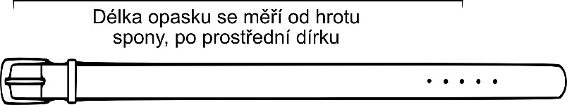 Kožený dámský opasek Oxana