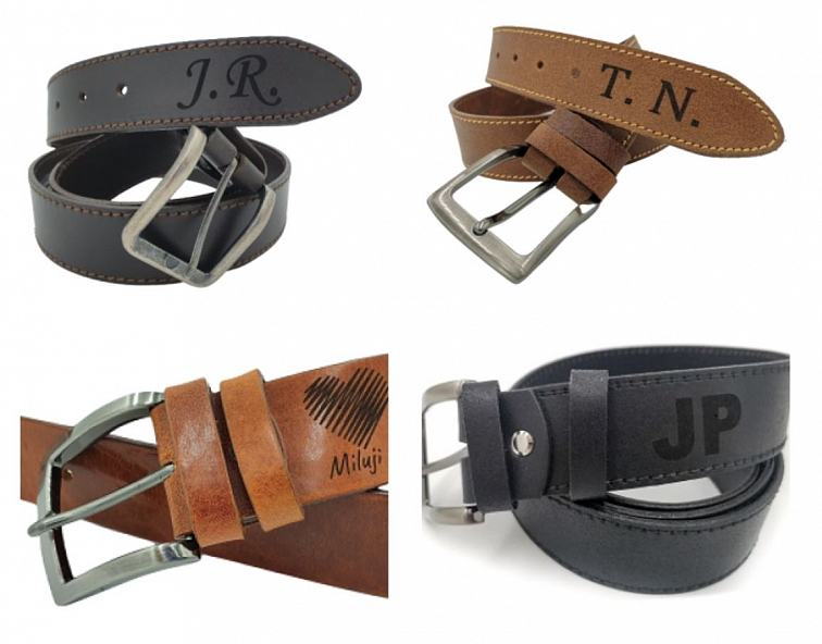 Kožený pánský opasek Dallas černý