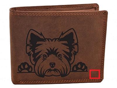 Peněženka Samir motiv Jorkširský teriér