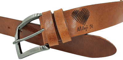 Kožený pánský opasek Dallas černý